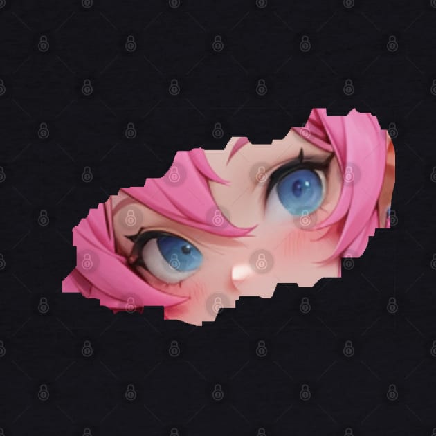 Anime Girl Lewd Eyes by stickercuffs